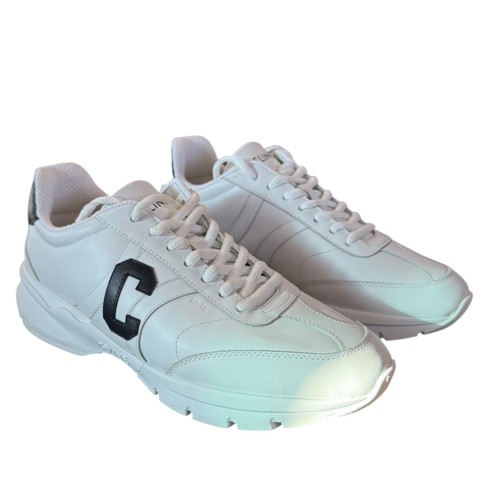 Celine Runner CR-02 Low Lace-Up Sneaker Optic White EU 39 US 9 New no Box